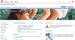 Desktop Screenshot of nuovainfluenza.salute.gov.it